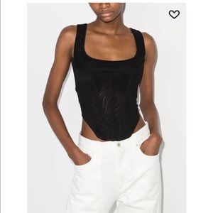 Miaou Black Campbell Corset size M